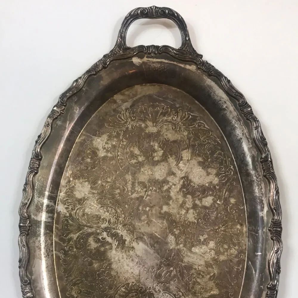 F.P ROGERS SILVER TRAY SERVICE VINTAGE - Picture 2 of 13